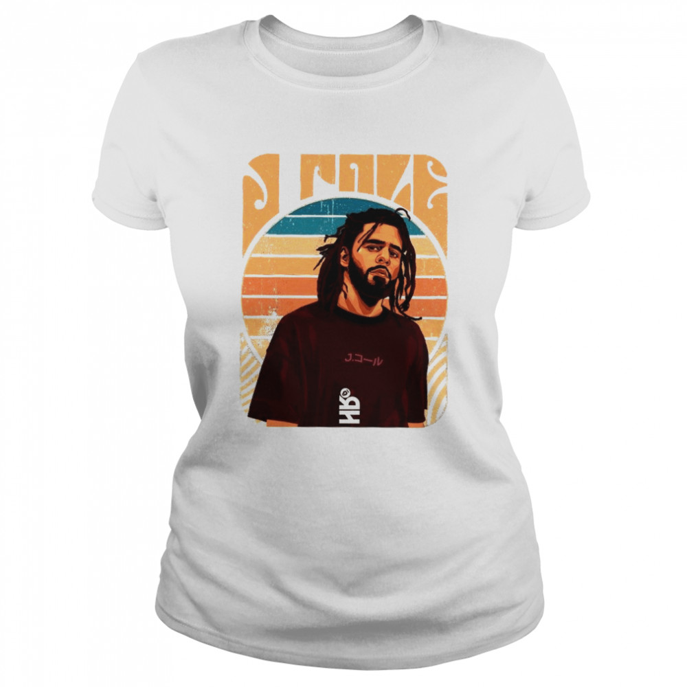 J Cole Portrait Rapper World Tour 2022 shirt Classic Women's T-shirt