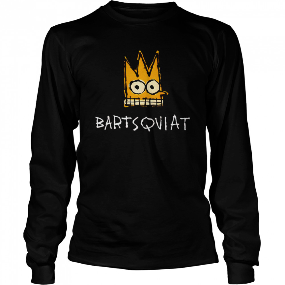 jean michel basquiat simpsons crown shirt long sleeved t shirt