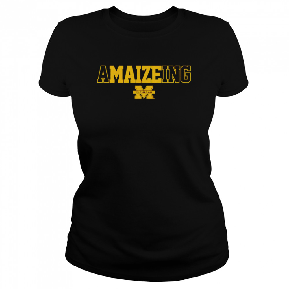 Michigan Wolverines football A-maize-ing shirt Classic Women's T-shirt