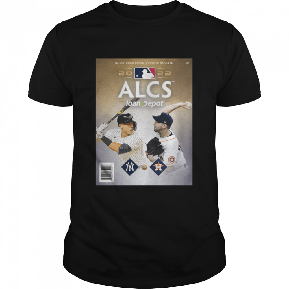 New York Yankees vs Houston Astros 2022 ALCS Matchup poster shirt Classic Men's T-shirt