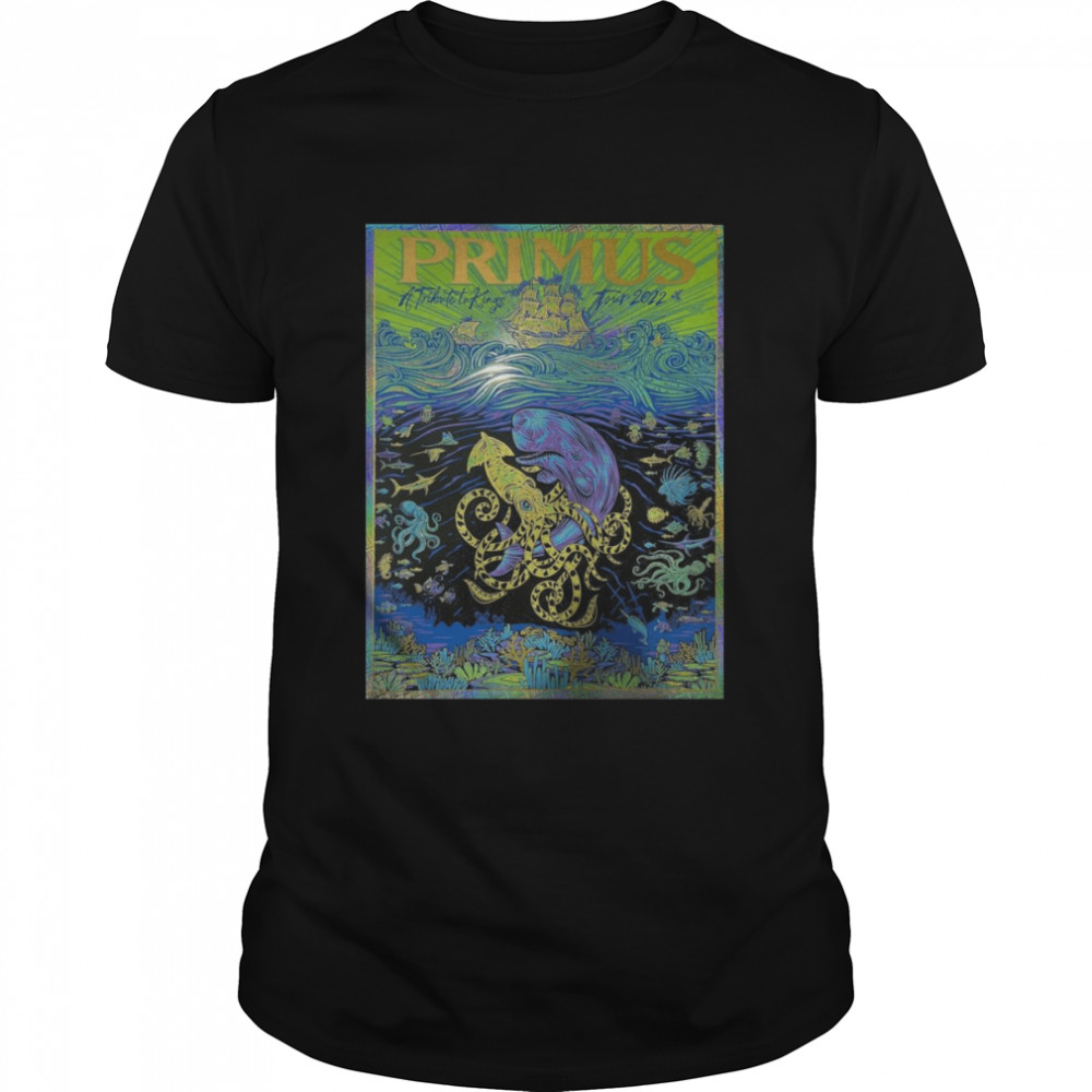 Primus Tribute To Kings Tour Poster Foil Variant Artist Edition 2022  Classic Men's T-shirt