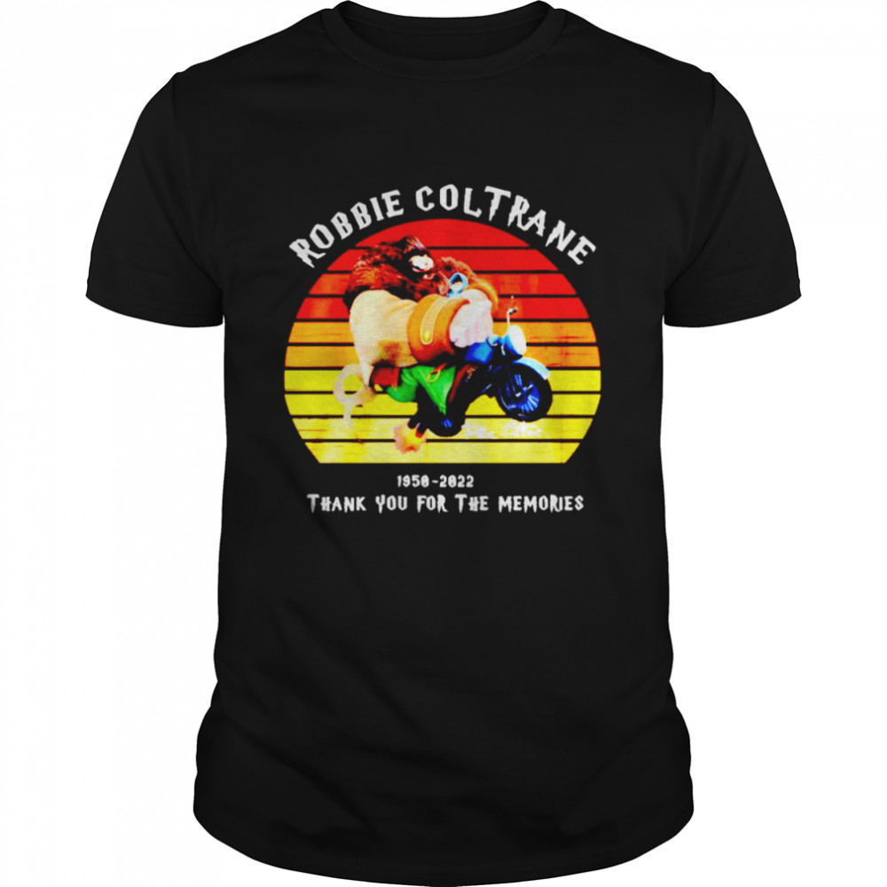 Robbie Coltrane 1950-2022 thank you for the memories signature vintage shirt Classic Men's T-shirt