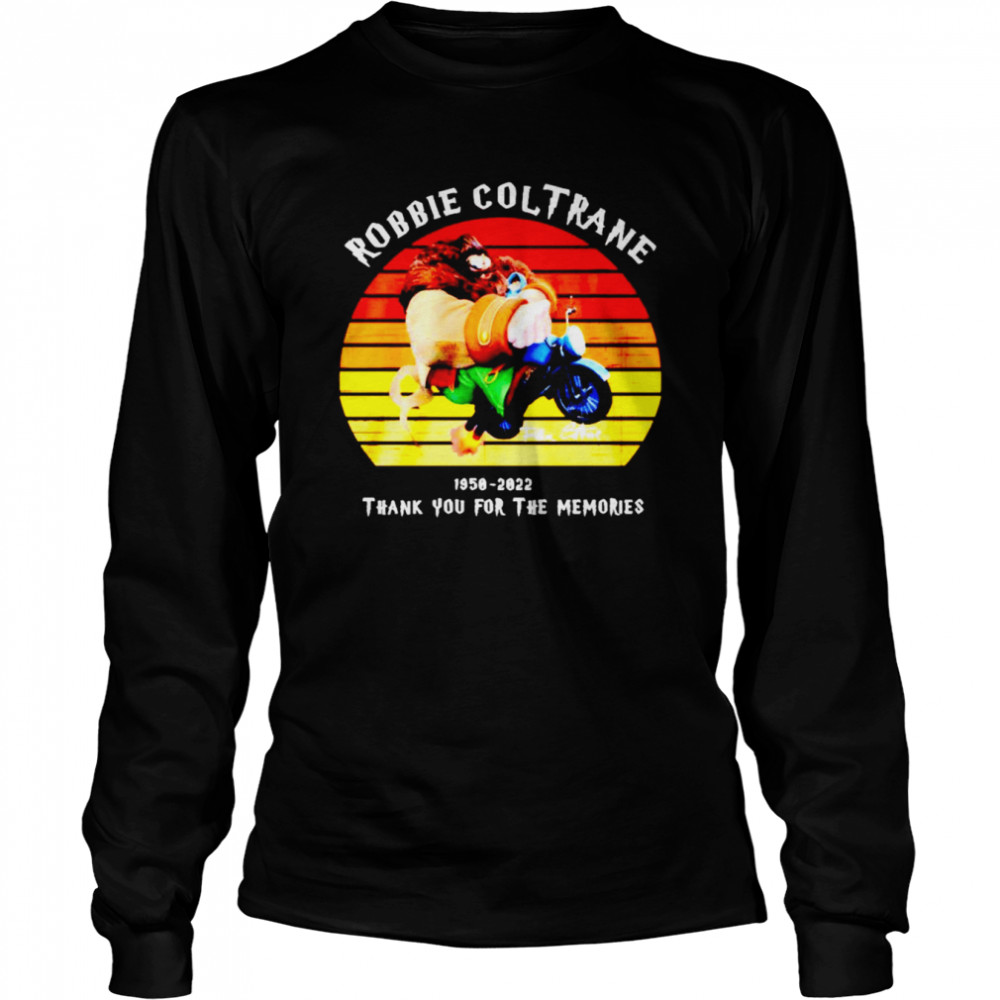 robbie coltrane 1950 2022 thank you for the memories signature vintage shirt long sleeved t shirt