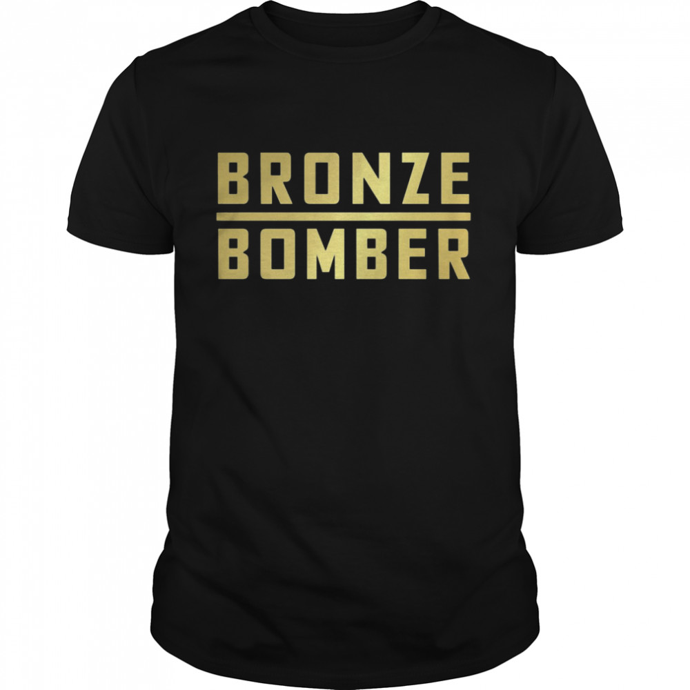 The Bronze Bomber Deontay Wilder Boxing Gold shirt Classic Men's T-shirt