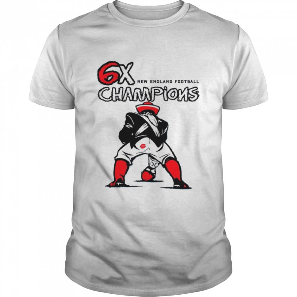Vintage New England Football Team 6x Champions shirt