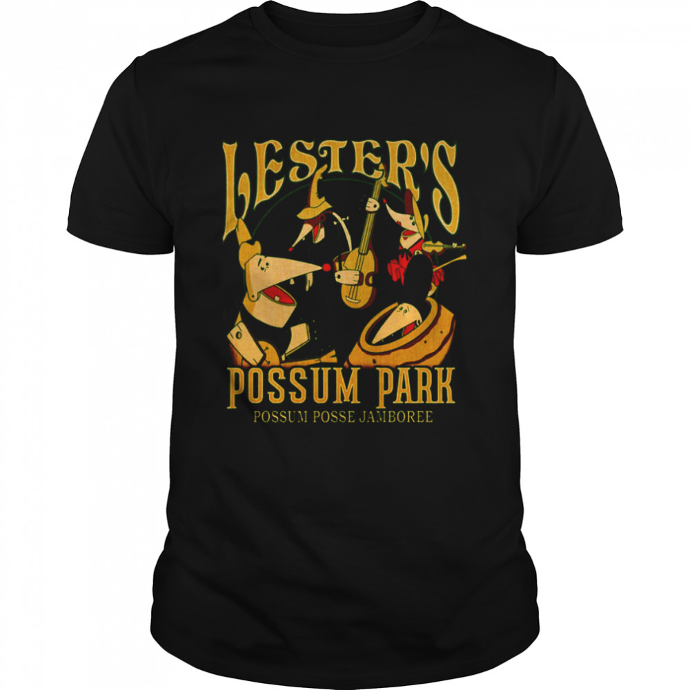 A Goofy Movie Lesters Possum Park Graphic Powerline Disney shirt