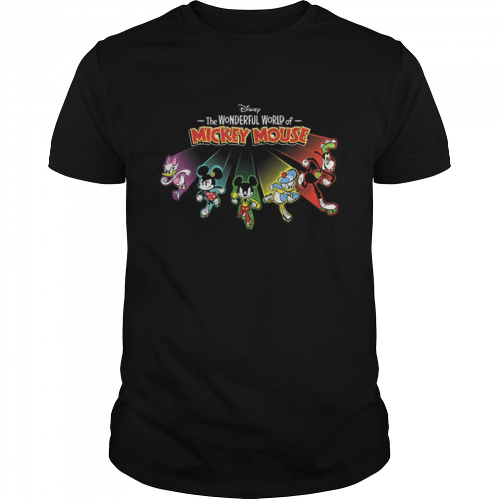 Disney The Wonderful World Of Mickey Mouse Roller Skating Disney shirt Classic Men's T-shirt