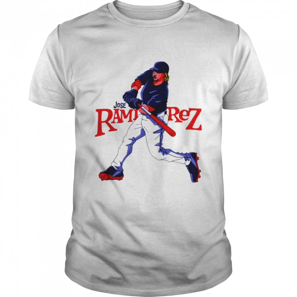 José Ramirez Cleveland Guardians cartoon swing shirt
