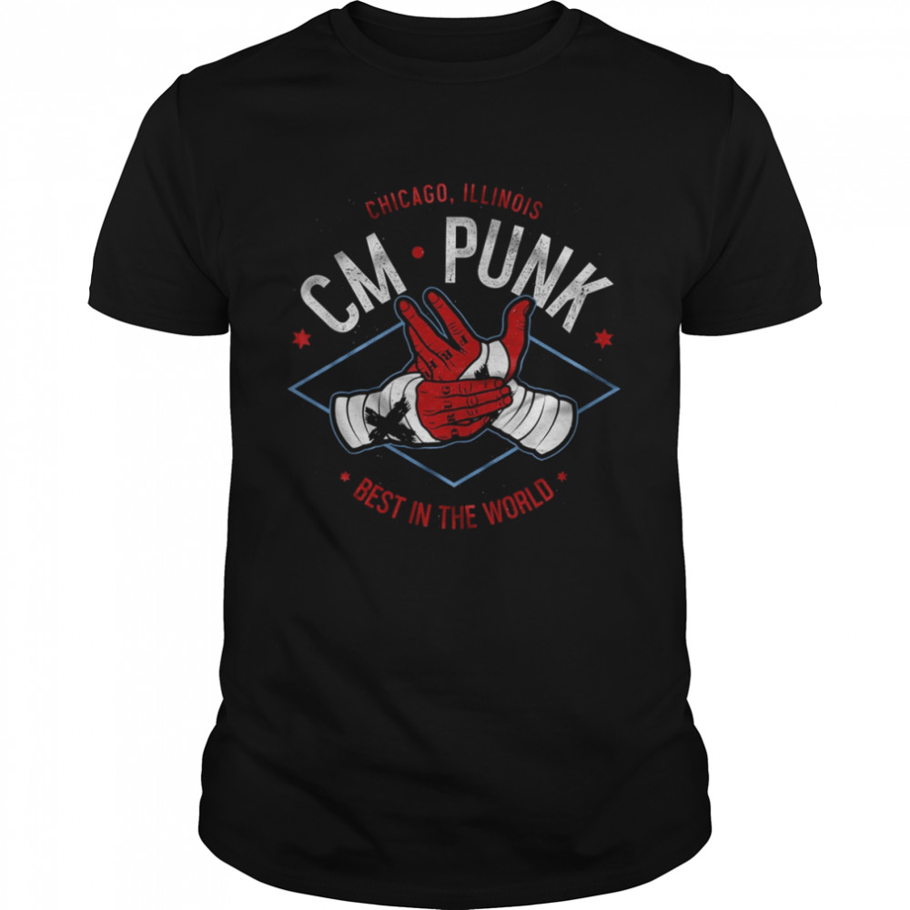 Chicago Illinois Best In The World Cm Punk shirt Classic Men's T-shirt