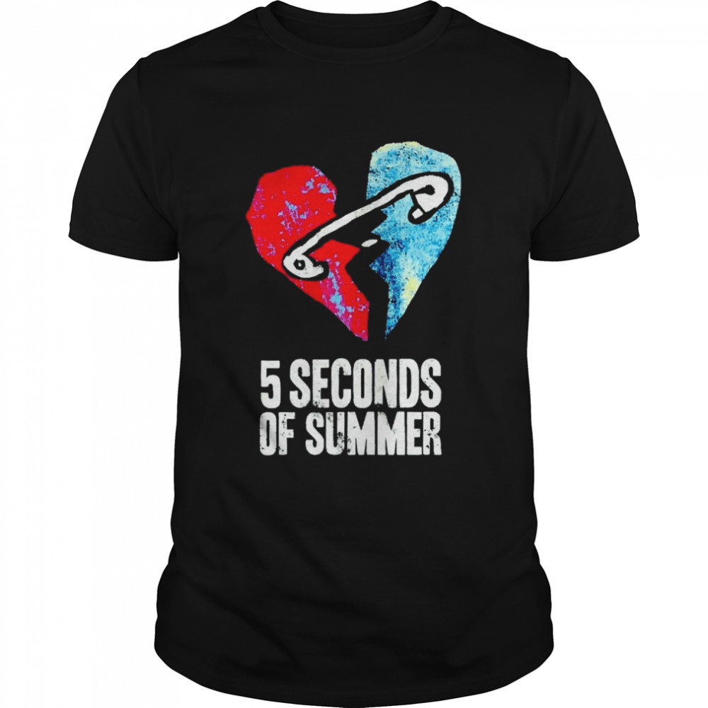 Vingtage Heart 5 Seconds Of Summer 5sos 2022 Tour shirt