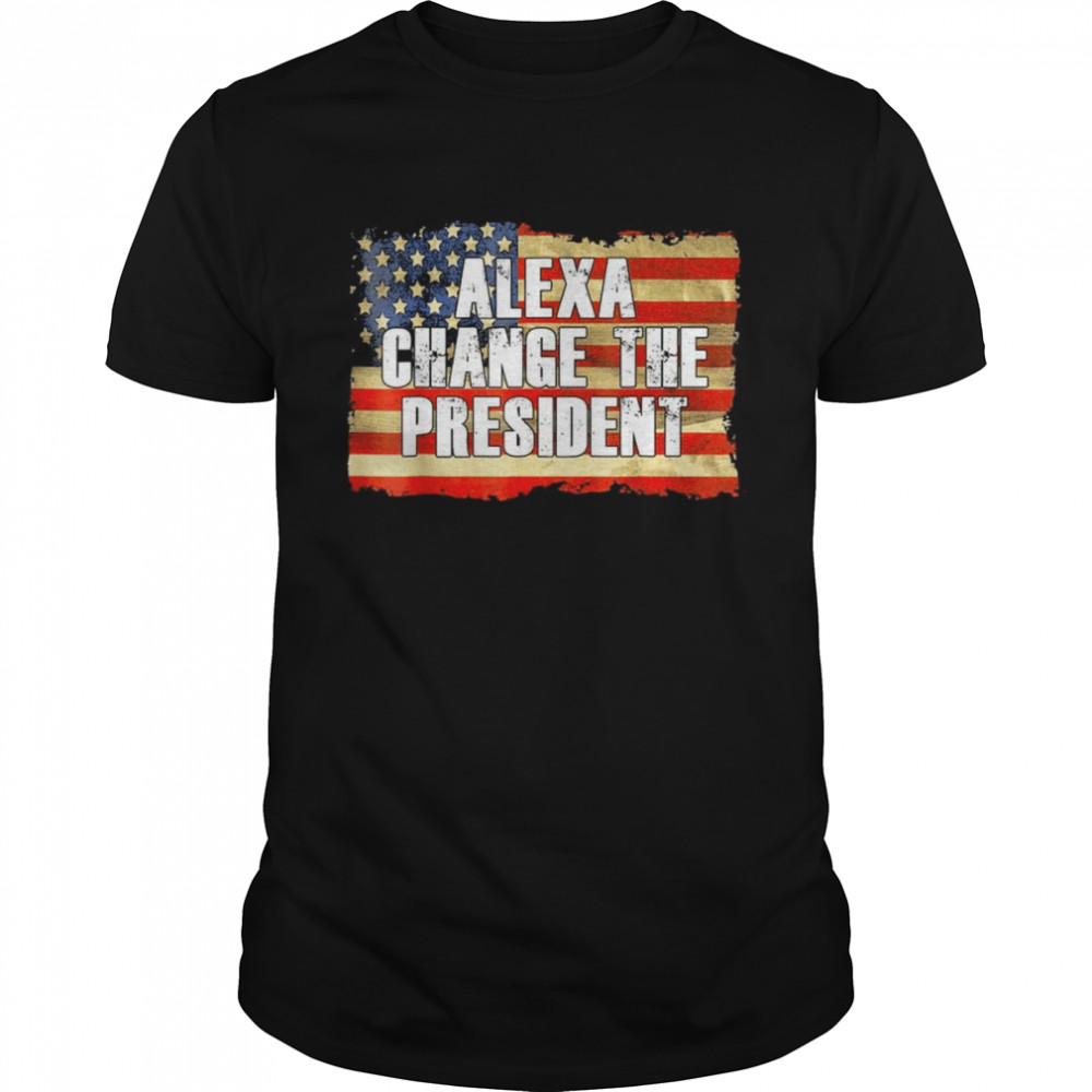 Alexa change the president anti and replace biden by Trump shirt Classic Men's T-shirt