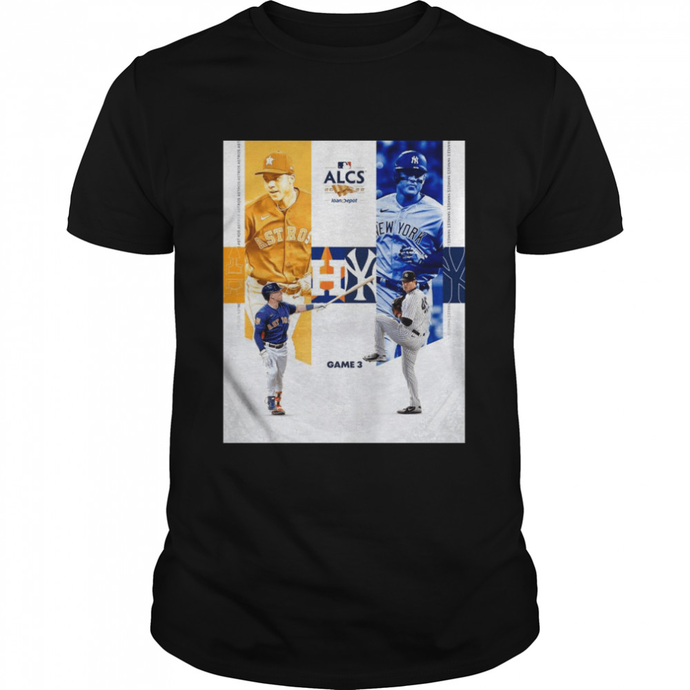 Houston Astros Vs New York Yankees ALCS 2022 Game 3  Classic Men's T-shirt