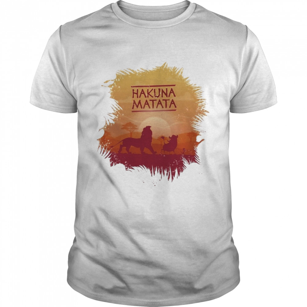 Hukuna Matata Lion King Cartoon shirt Classic Men's T-shirt
