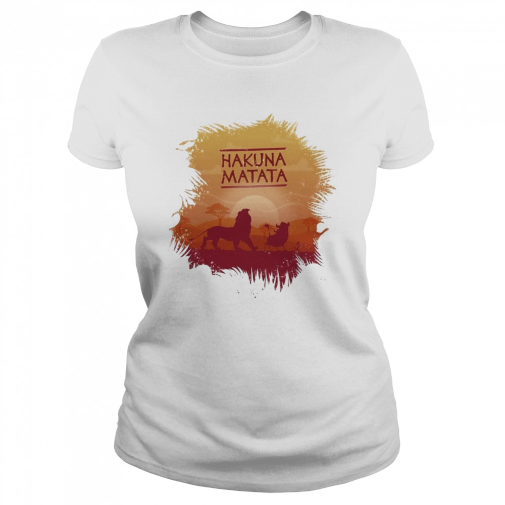 Hukuna Matata Lion King Cartoon shirt Classic Women's T-shirt
