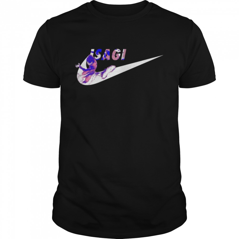 Isagi Yoichi Sports Blue Lock Nike Logo shirt