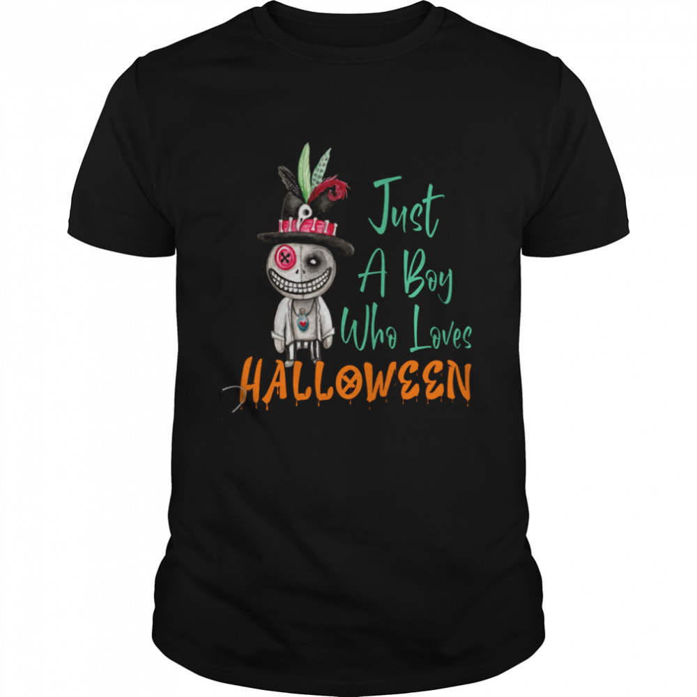 Just A Boy Who Loves Halloween shirt Classic Men's T-shirt