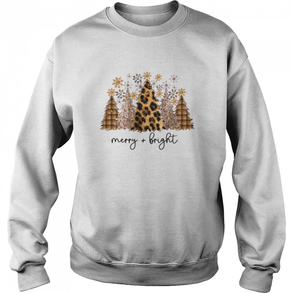 leopard print christmas shirt unisex sweatshirt