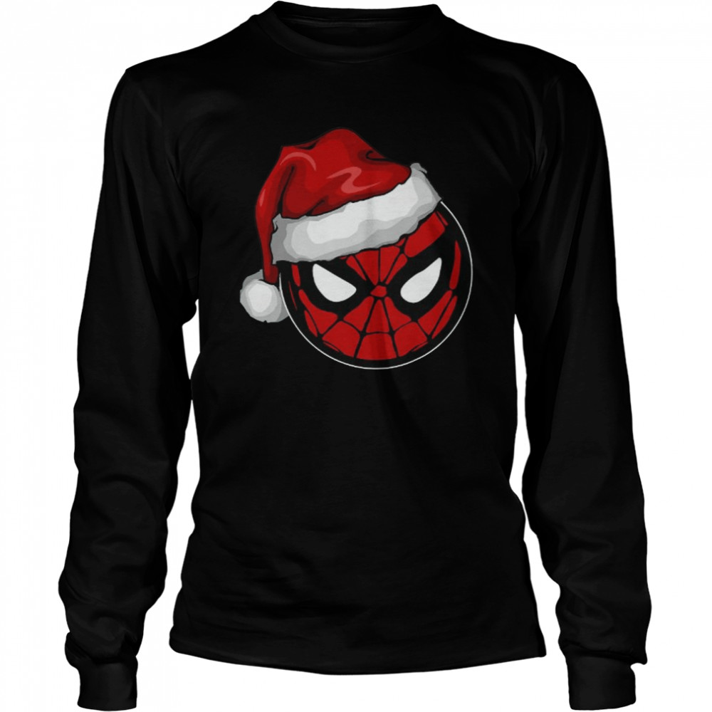 Marvel Christmas Spider-Man Santa Hat T- Long Sleeved T-shirt