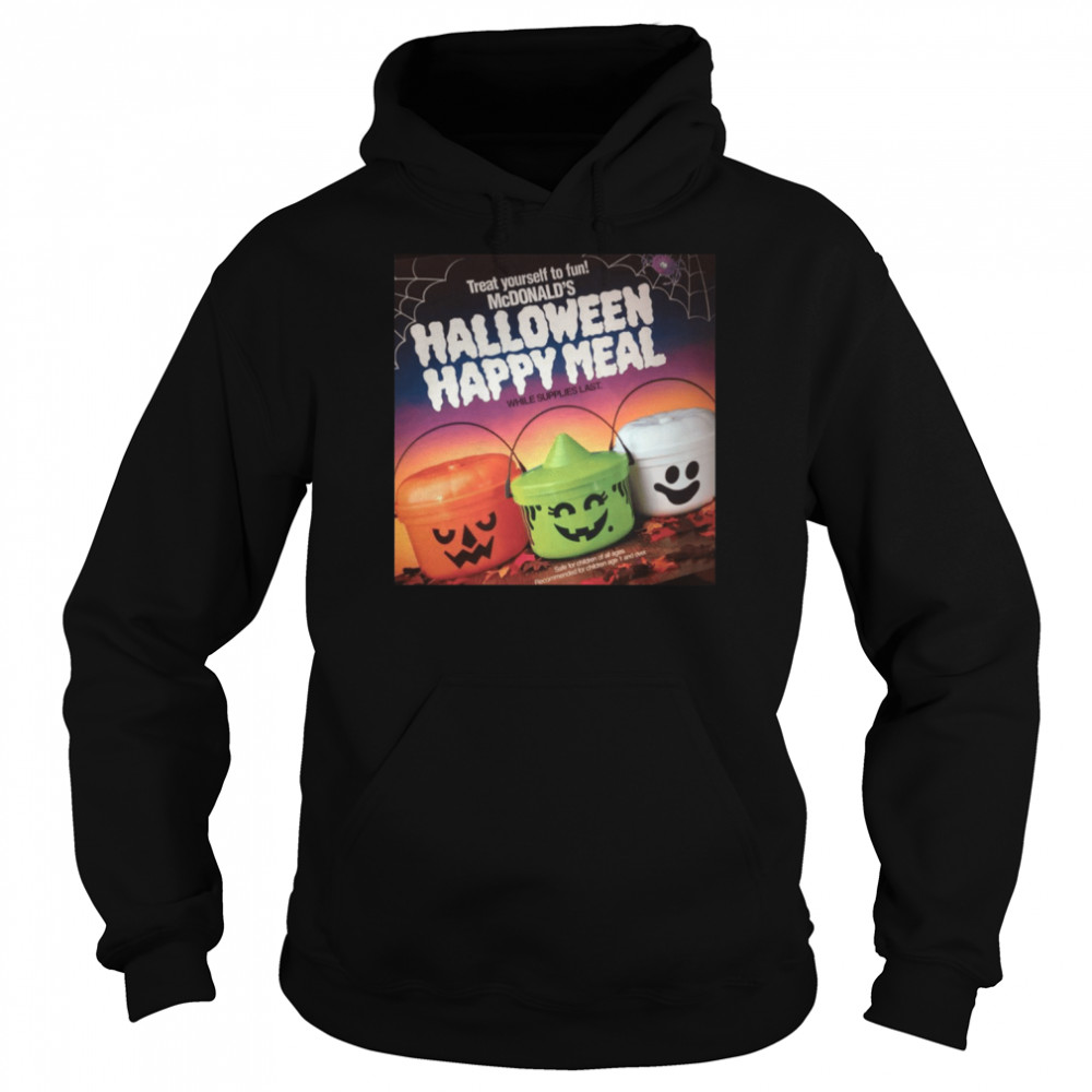 mcdonalds halloween pail treat yourself to fun shirt unisex hoodie