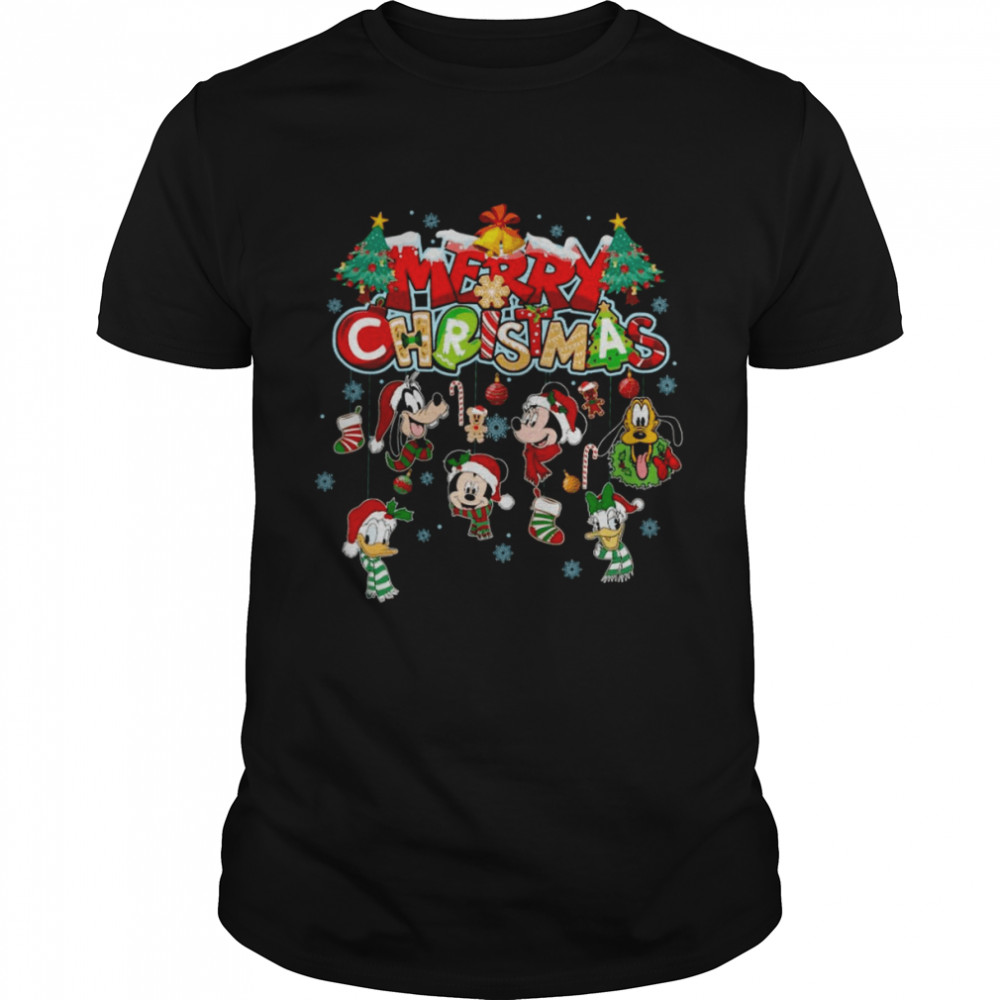 Mickey And Friends Merry Christmas shirt Classic Men's T-shirt