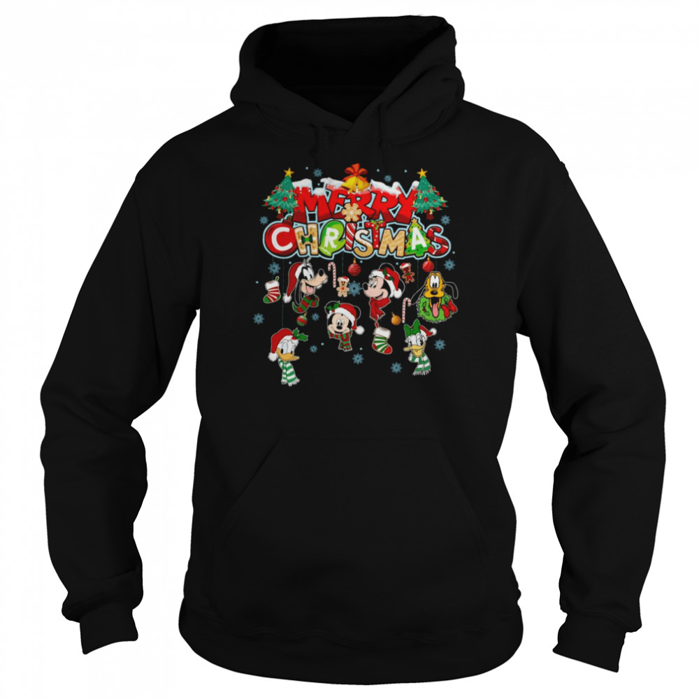 Mickey And Friends Merry Christmas shirt Unisex Hoodie