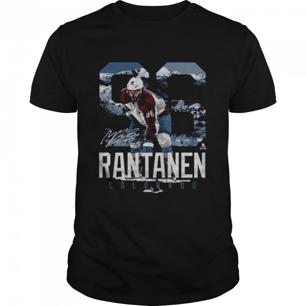 Mikko Rantanen Colorado Avalanche Landmark Signature  Classic Men's T-shirt