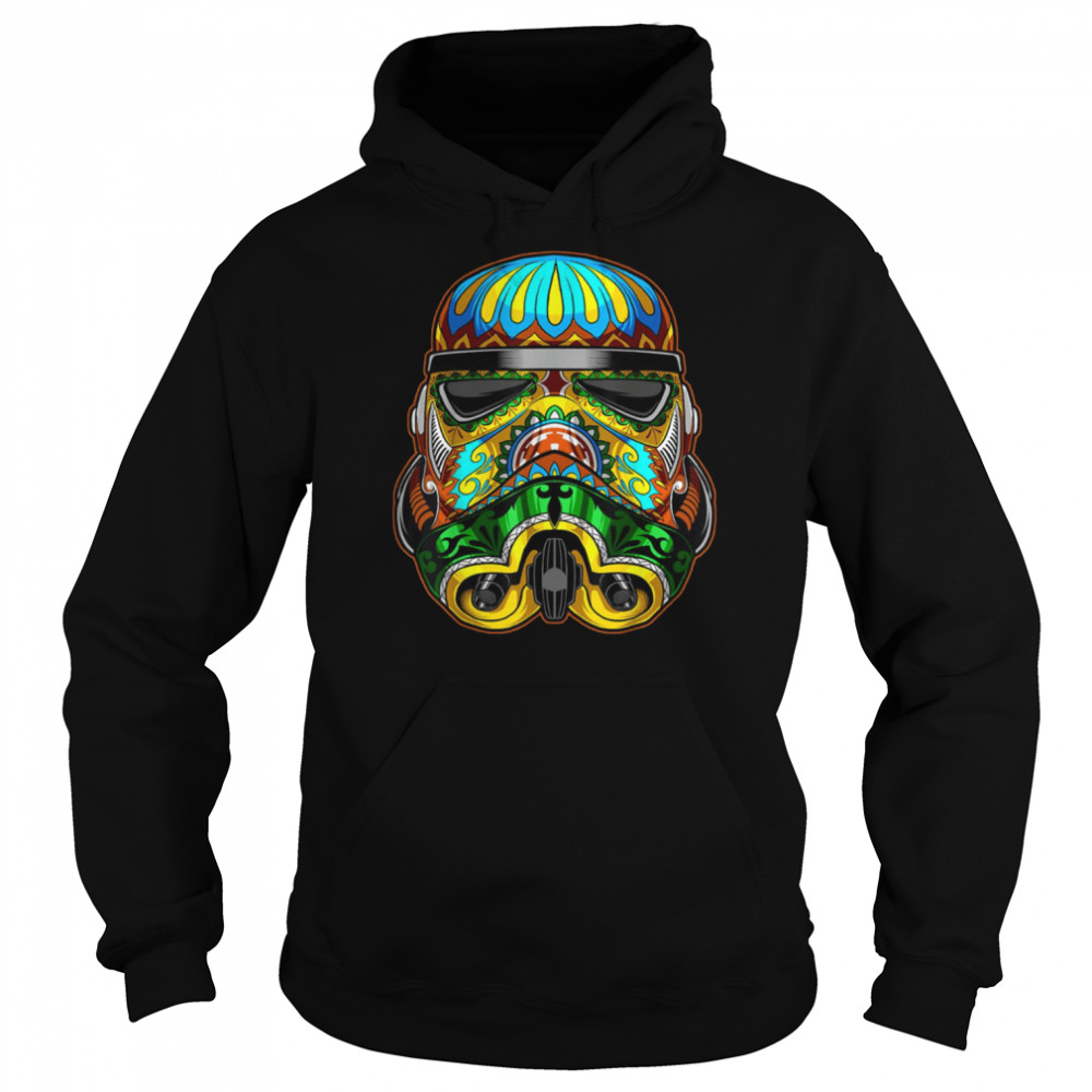ornate sugar skull star wars stormtrooper shirt unisex hoodie