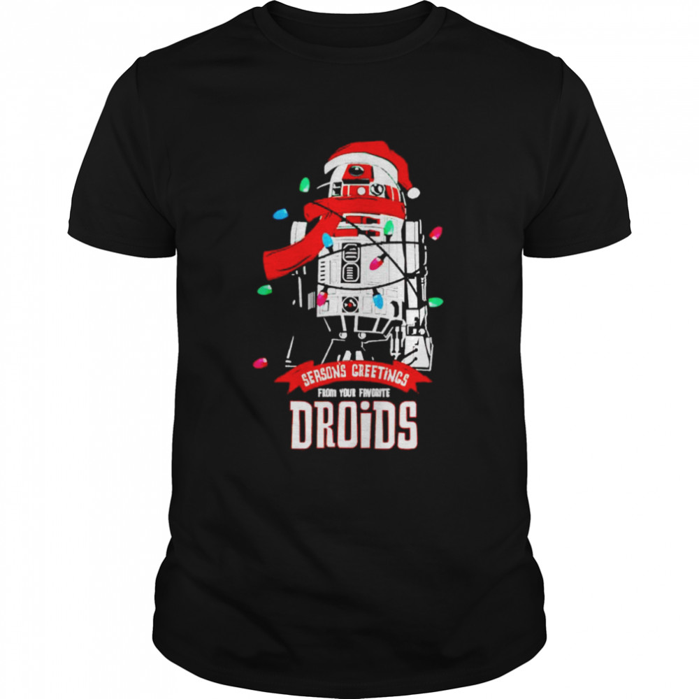 R2d2 Seasons Greetings Holiday shirt Classic Men's T-shirt