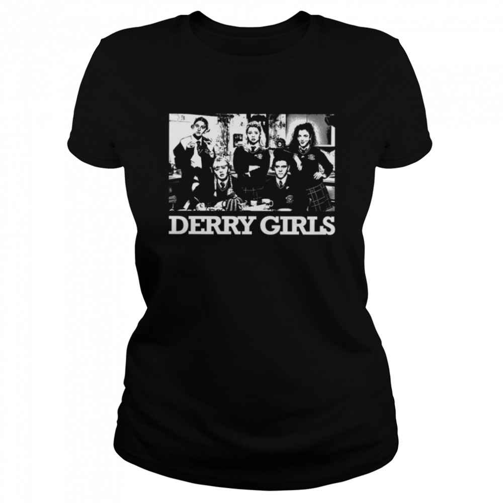 retro art derry girls shirt classic womens t shirt