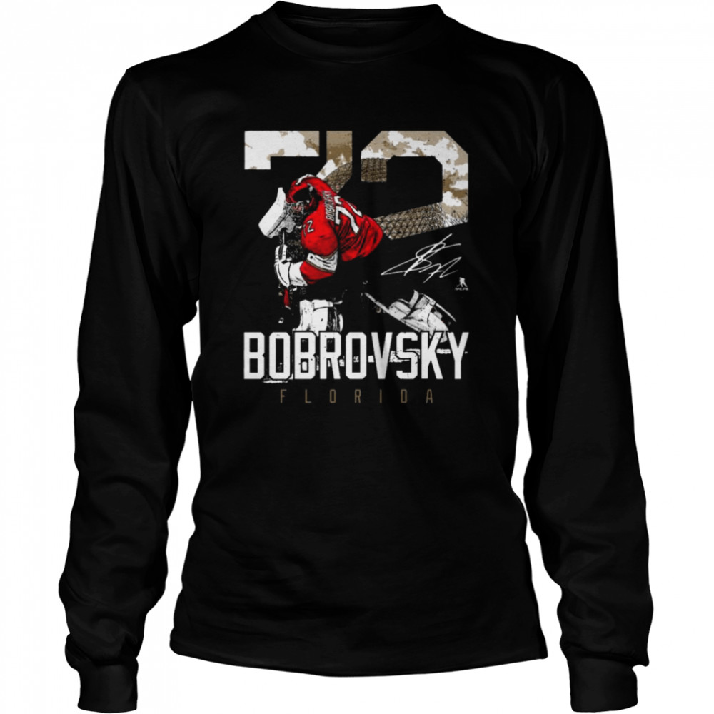 Sergei Bobrovsky Florida Landmark signature shirt Long Sleeved T-shirt