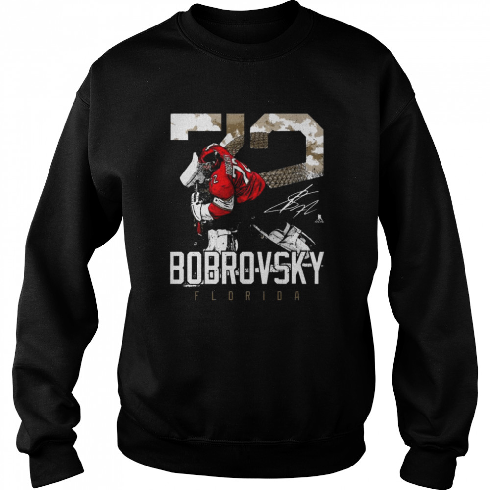 sergei bobrovsky florida landmark signature shirt unisex sweatshirt