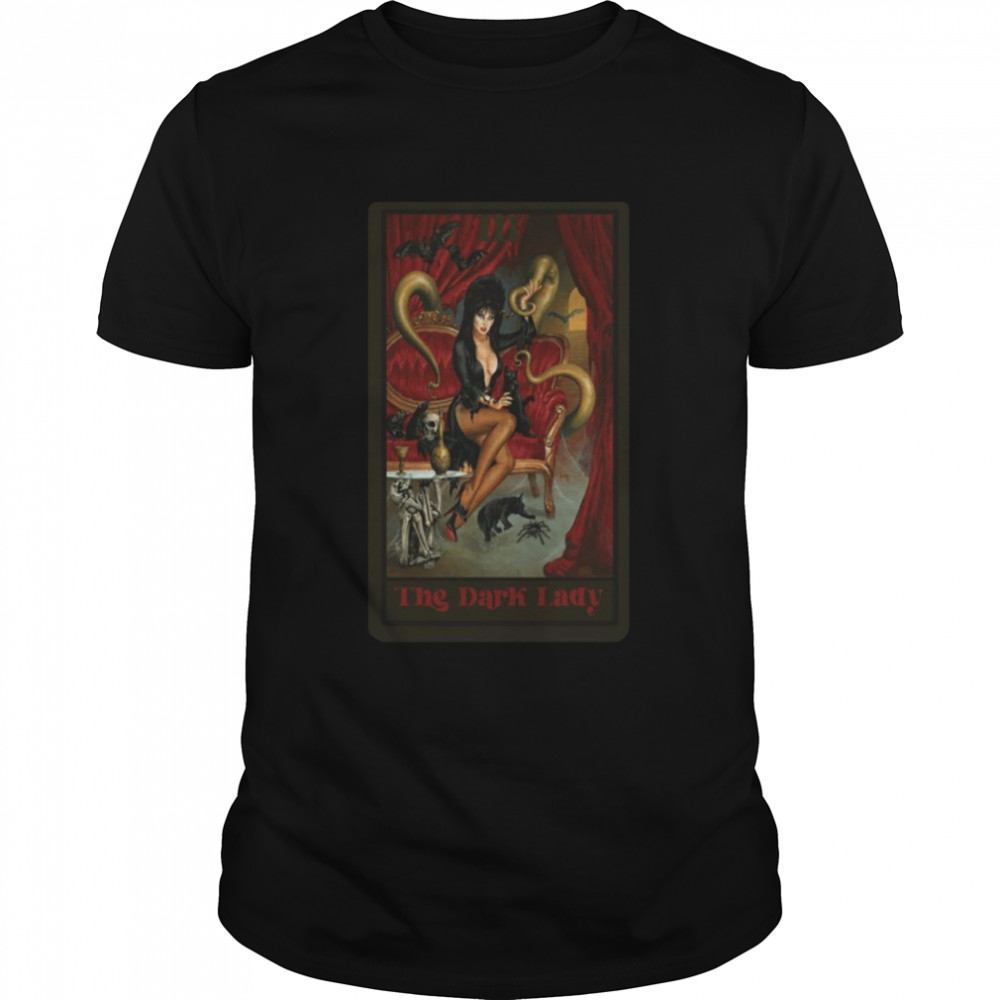 The Dark Lady Elvira Mistress Of The Dark Tarot Card  shirt Classic Men's T-shirt