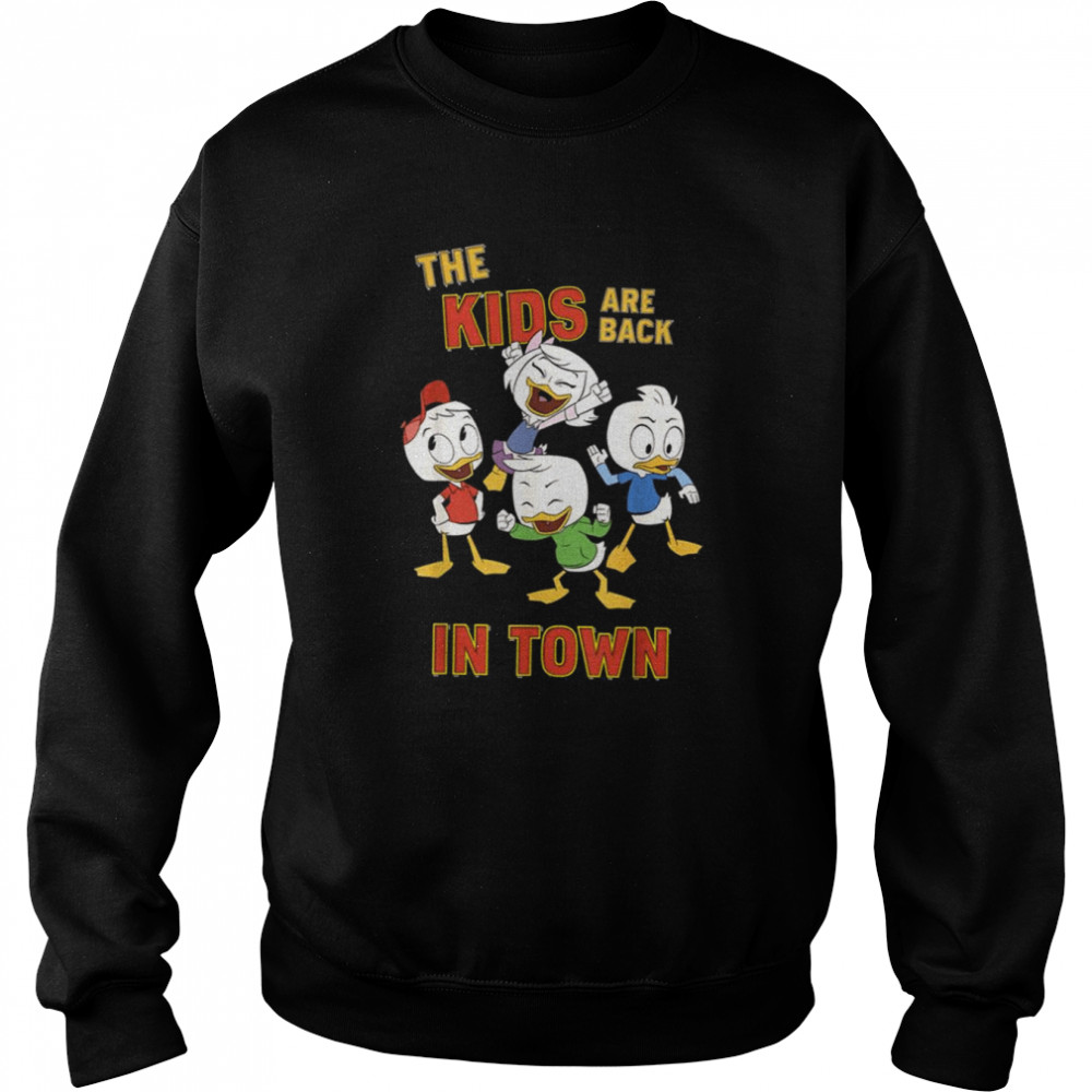 the kids are back in town donald duck shirt unisex sweatshirt