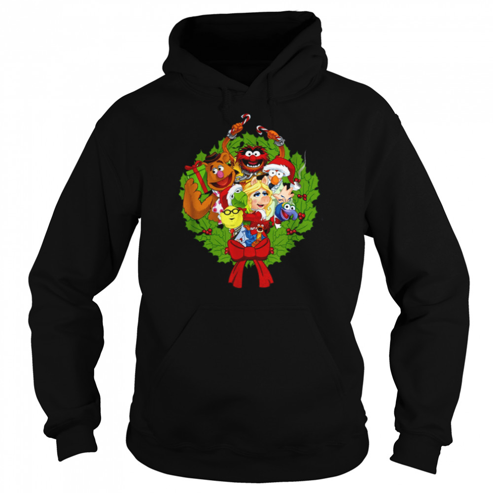 The Muppets Muppet Group Wreath Kid Christmas shirt Unisex Hoodie