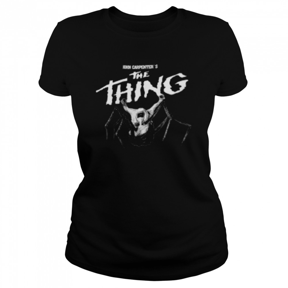 the thing horror movie shirt classic womens t shirt