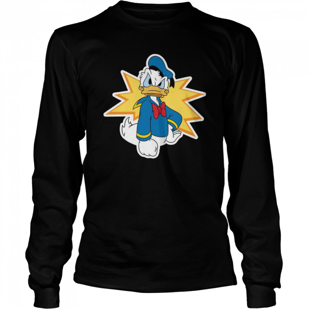 This Is My Happy Face Donald Duck shirt Long Sleeved T-shirt