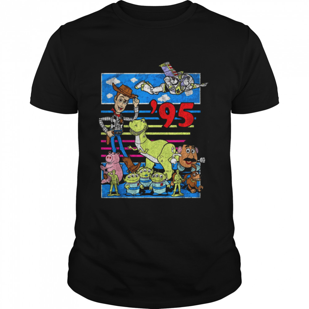 Toy Story 95 Retro Colorful Toy Story Characters Toy Story Disney shirt Classic Men's T-shirt