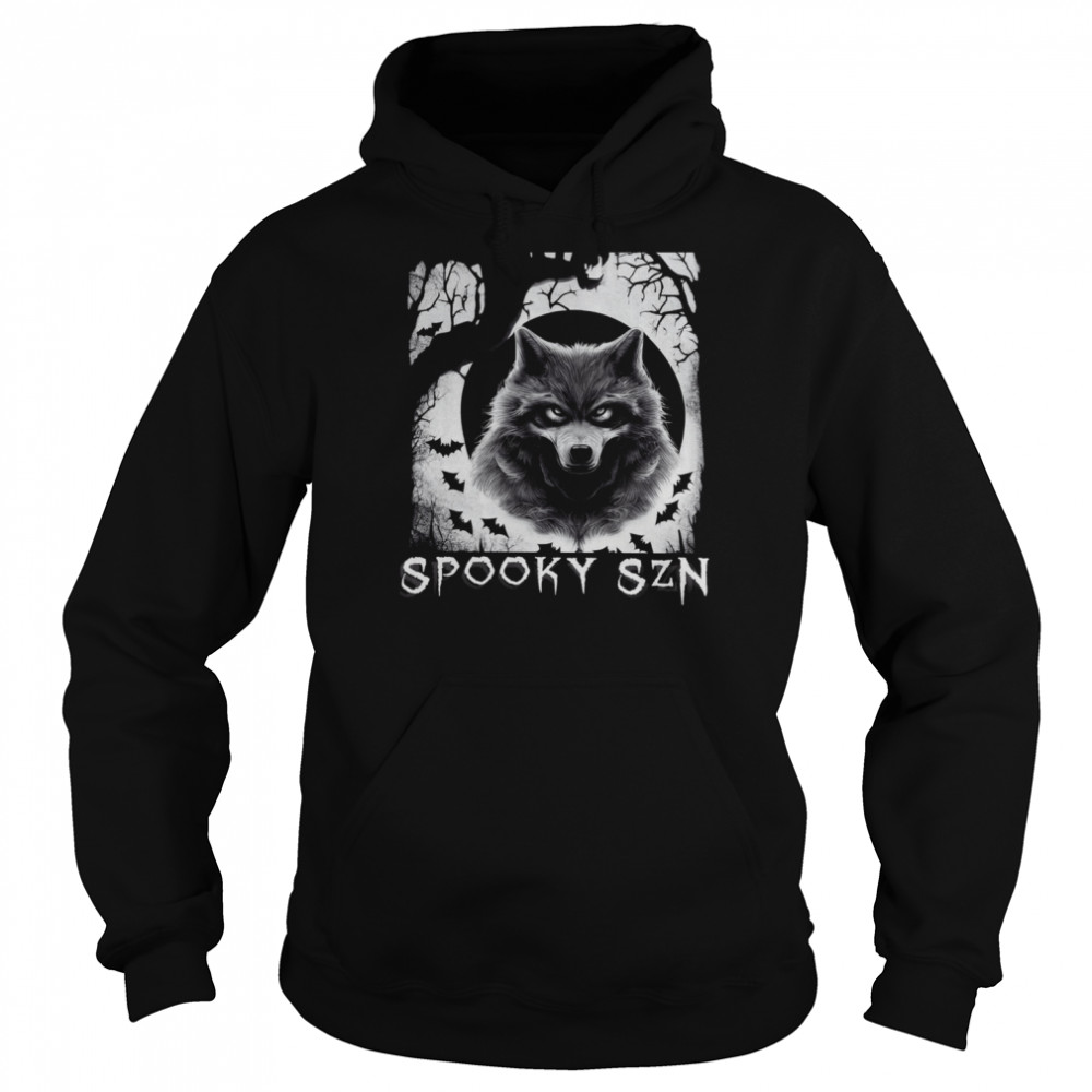 werewolf spooky bats comfy halloween shirt unisex hoodie