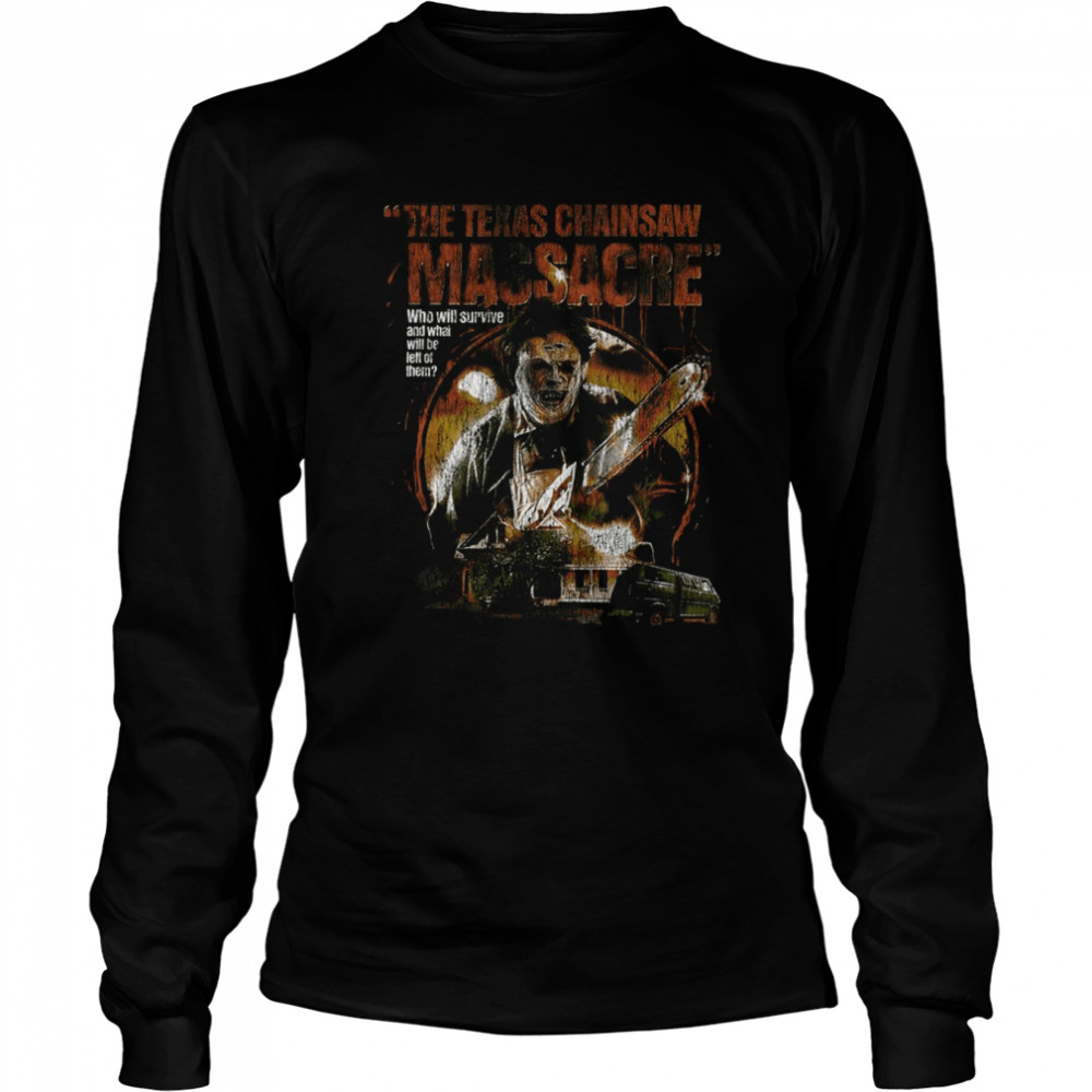 Who Will Survive Massacre Horror Movie shirt Long Sleeved T-shirt
