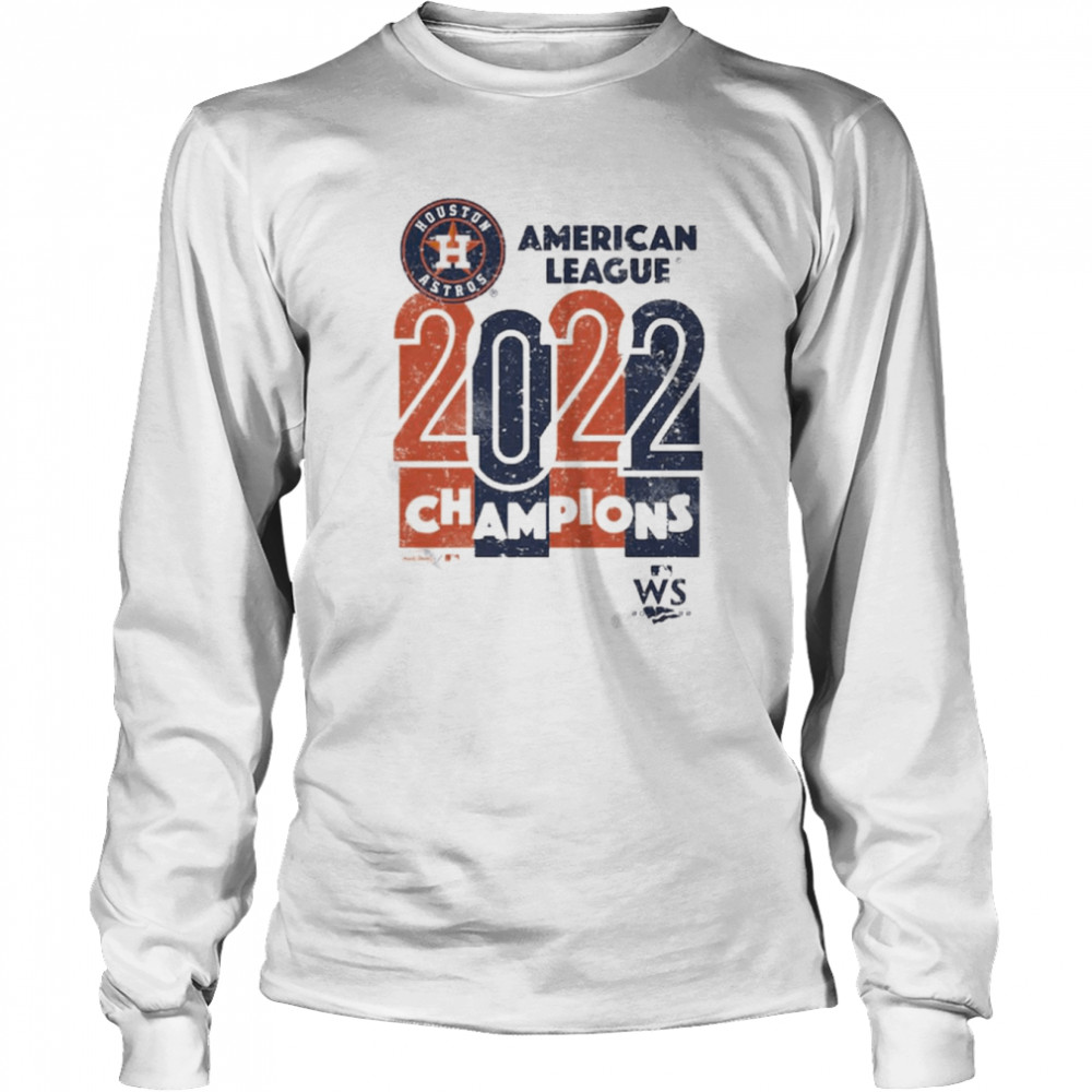 2022 American League Champions Houston Astros Majestic Threads shirt Long Sleeved T-shirt
