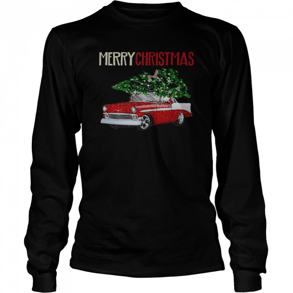 Christmas Classic Car  Long Sleeved T-shirt