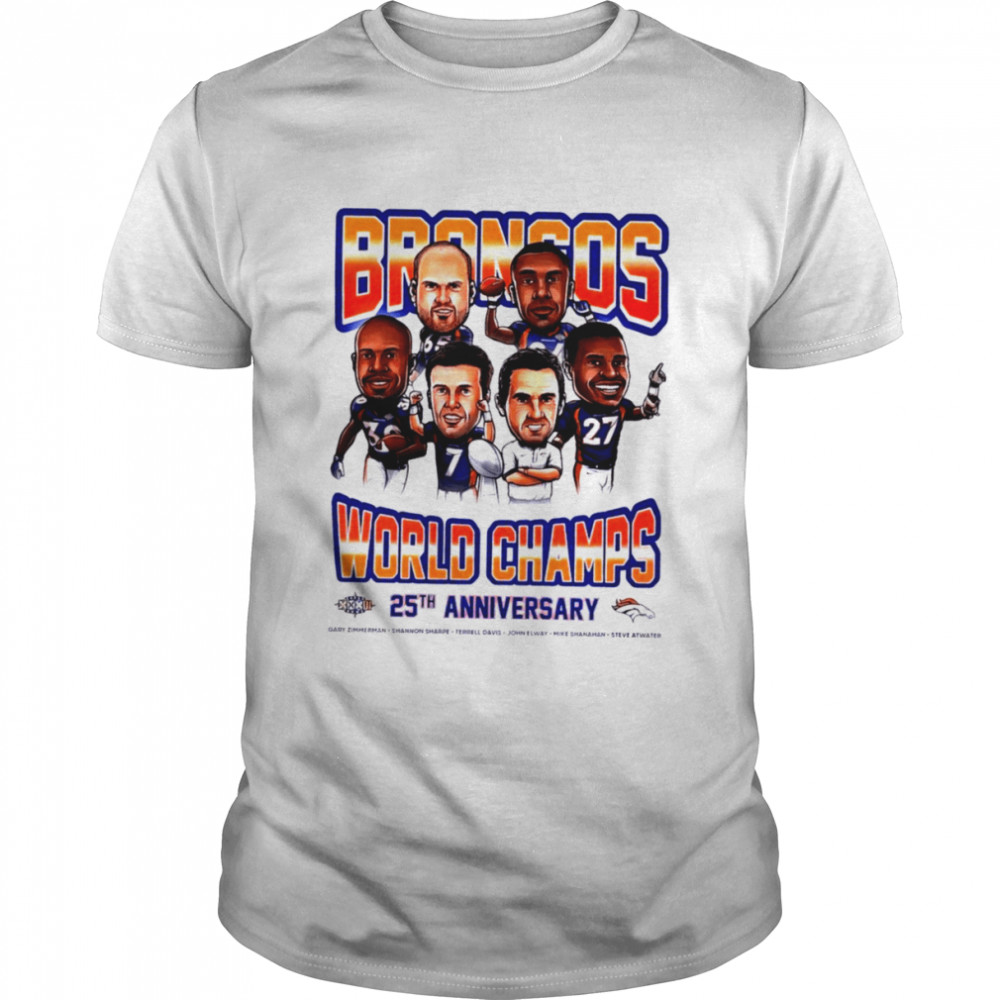 Denver Broncos World Champs 25th anniversary shirt Classic Men's T-shirt