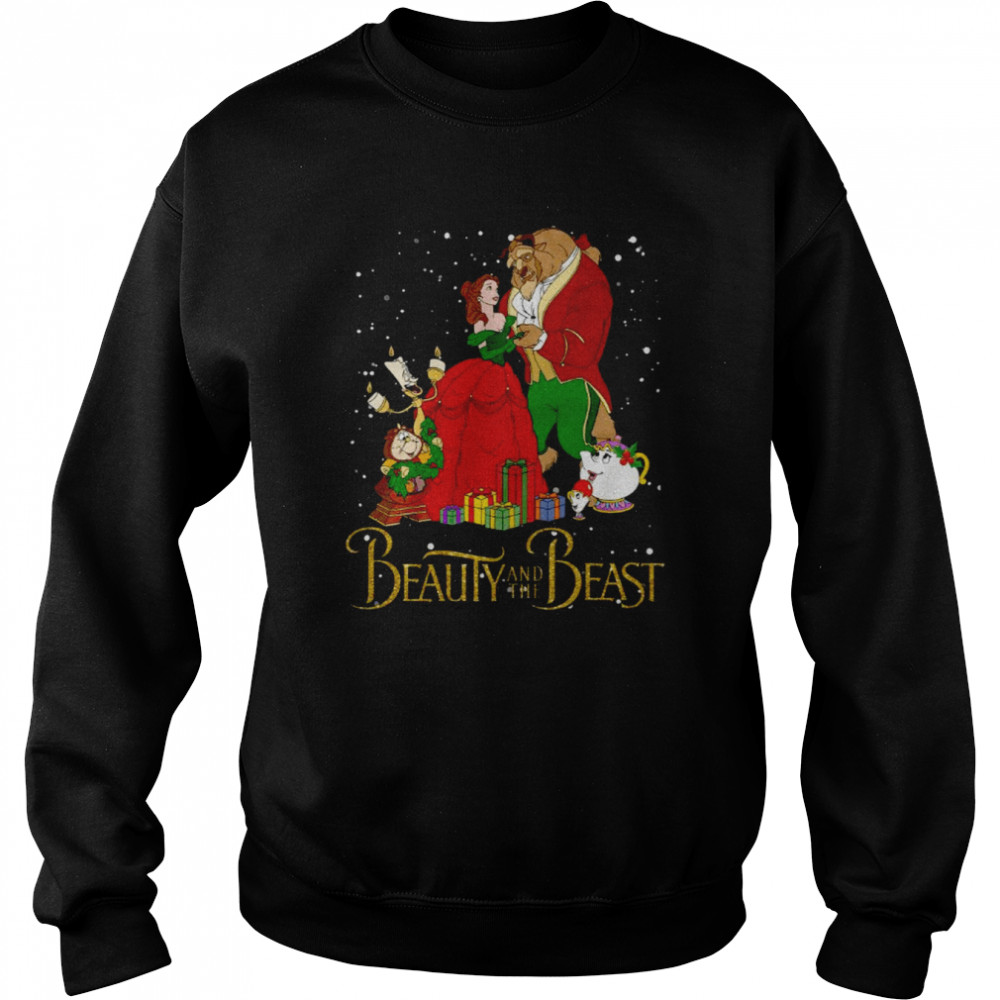 Disney Beauty And The Beast Christmas shirt Unisex Sweatshirt