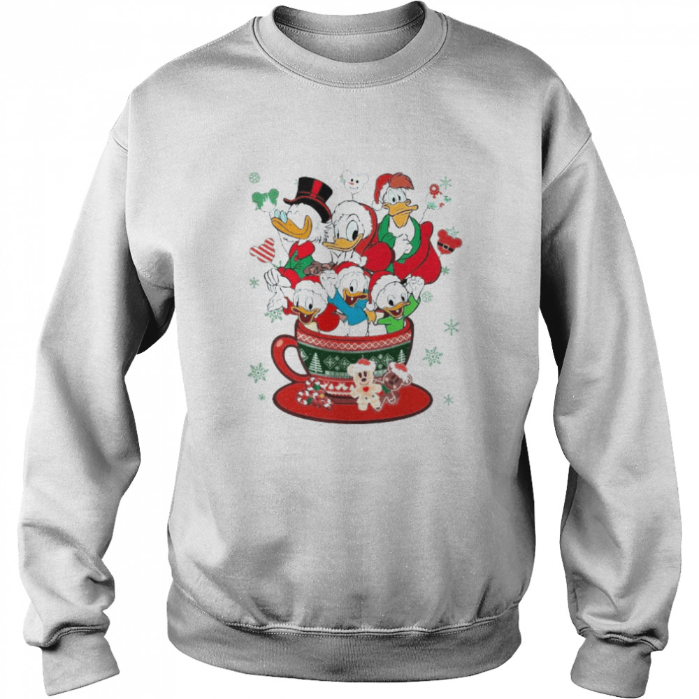 disney ducktales christmas coffee cup balloon shirt unisex sweatshirt