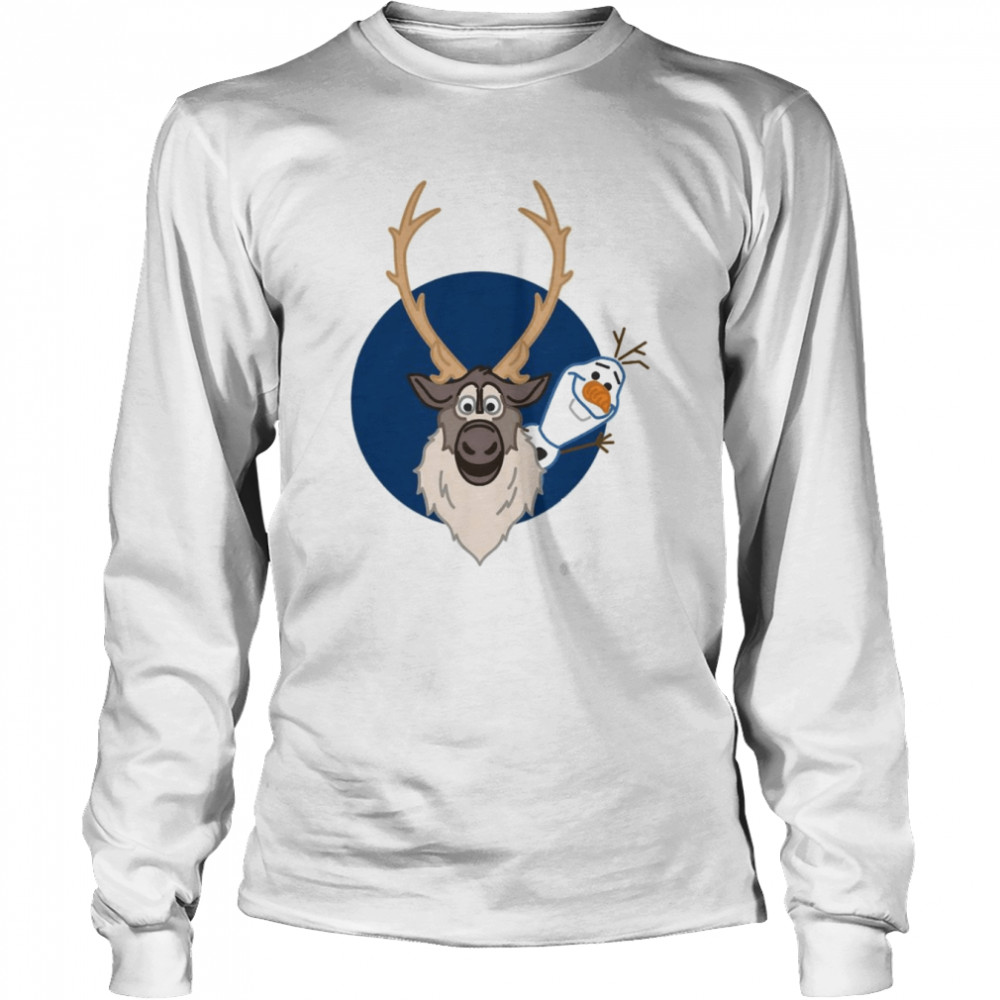 Disney Frozen 2 Olaf and Sven Christmas T- Long Sleeved T-shirt