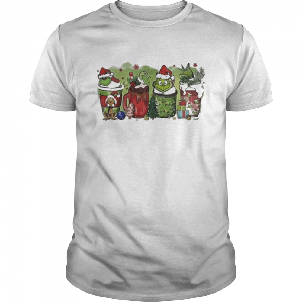 Grinch Coffee Merry Latte Ugly Christmas  Classic Men's T-shirt