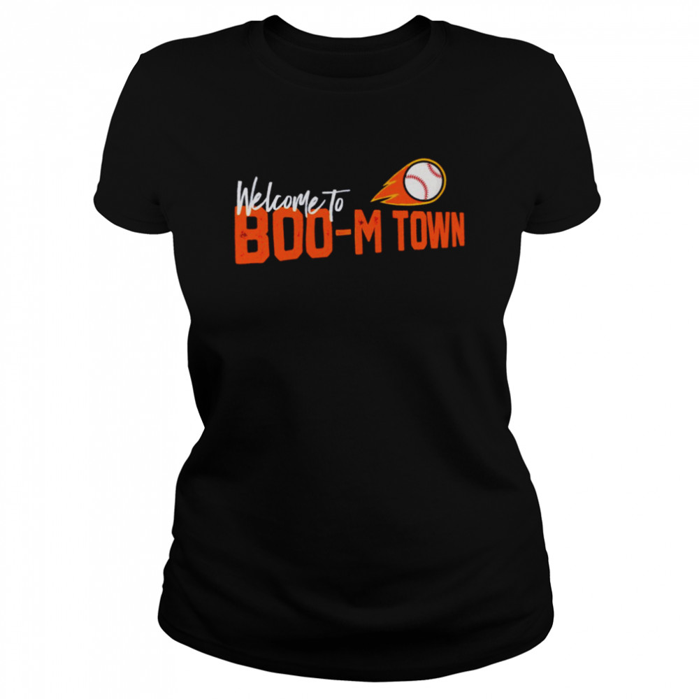 Houston Astros Welcome to Boo-M Town shirt Classic Women's T-shirt