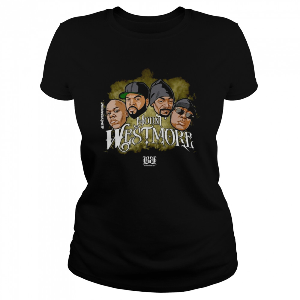 Ice Cube Snoop Dogg E-40 Too Short Mount Westmore Doin’ It Too Big 2022  Classic Women's T-shirt