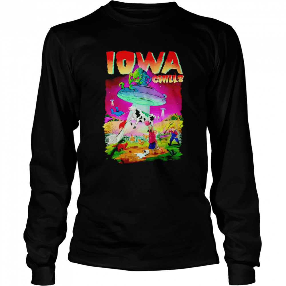 iowa chills ufo shirt long sleeved t shirt