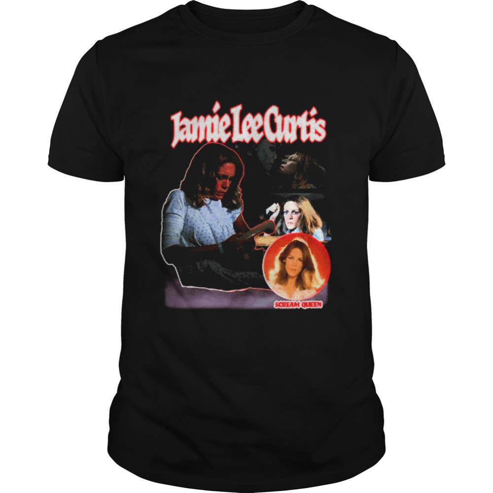Jamie Lee Curtis Halloween Horror Movie Scream Queen Retro Styled shirt Classic Men's T-shirt